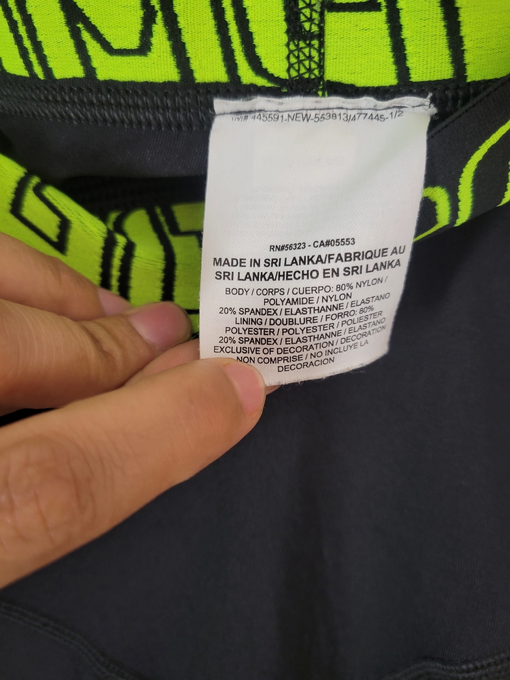 Nike Pro Combat Dri-Fit Hyperwarm Tights Black Neon Green Large - Picture 6 of 8